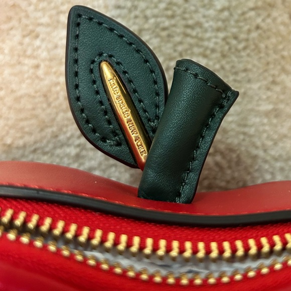 Kate Spade NWT Big Apple Embellished 3d Crossbody Red Beaded Novelty Apple Purse - Picture 5 of 17